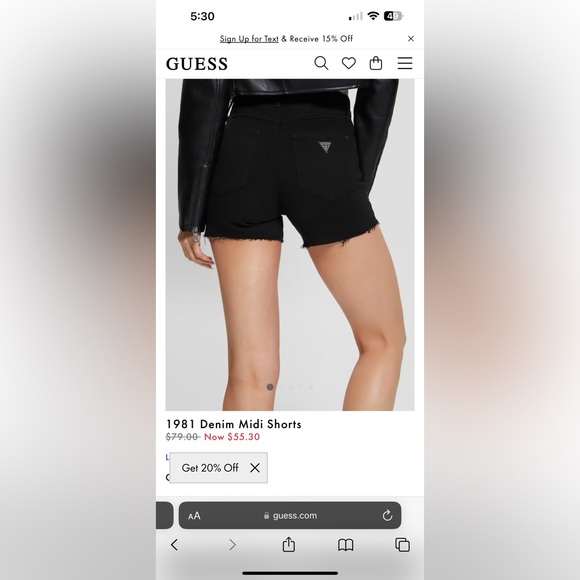 Guess star Shorts - Picture 6 of 6